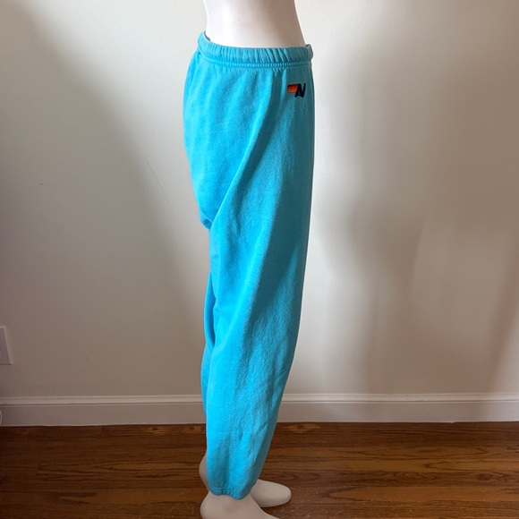 Aviator Nation Vibrant Blue Five Stripes Sweatpants - Picture 6 of 14